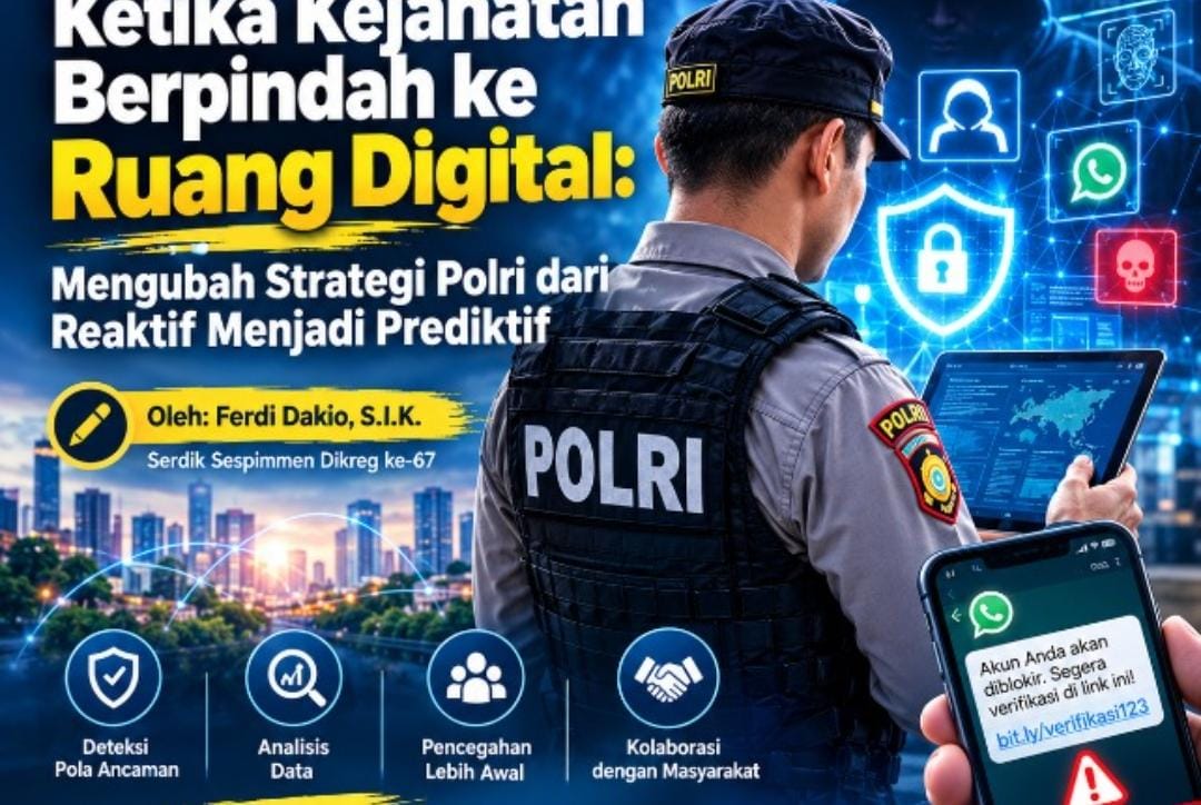 Ketika Kejahatan Berpindah ke Ruang Digital: Mengubah Strategi Polri dari Reaktif Menjadi Prediktif