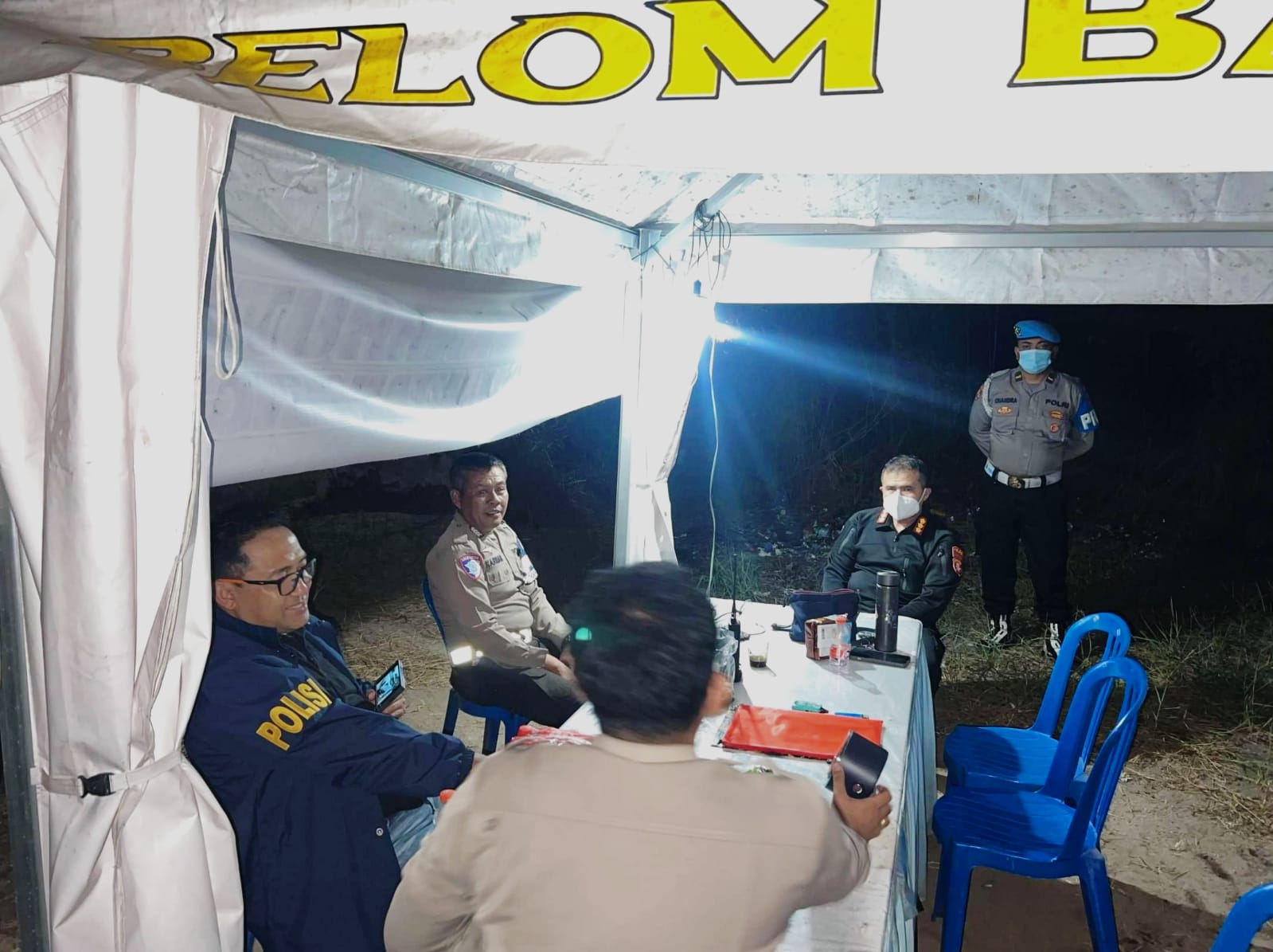 Patroli Malam, Kabidpropam Polda Kalteng Pastikan Personel Siaga di Posko Karhutla