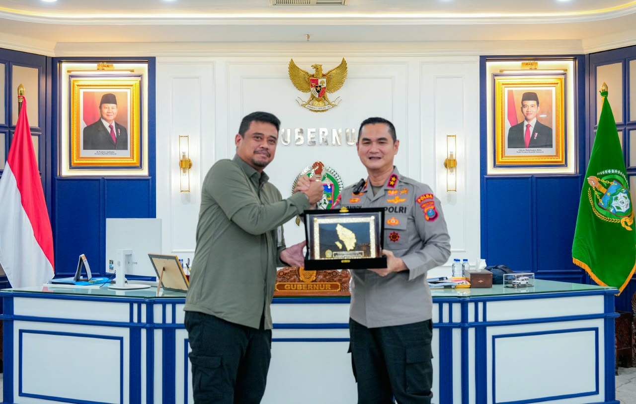 Kapolda Sumut Irjen Pol. Sonny Irawan Silaturahmi dengan Gubernur Perkuat Kolaborasi Jaga Kondusivitas Sumatera Utara