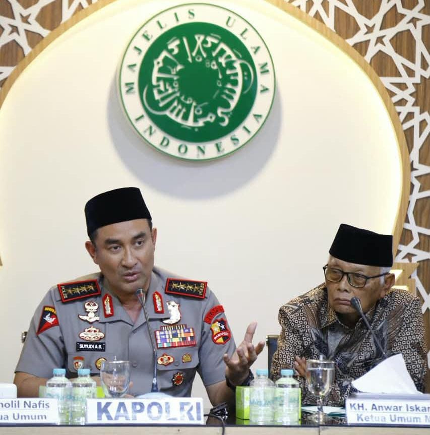 Perkuat Sinergi Jaga Keamanan dan Kerukunan, Kapolri Silaturahmi dengan Pimpinan MUI