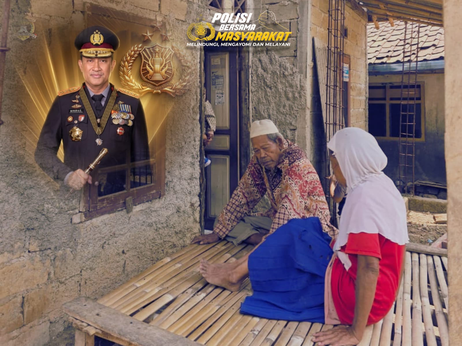 Belum Genap Sebulan Menjabat: Wujudkan Slogan ‘Polisi Bersama Masyarakat’, Kapolri Jenderal Suyudi Inisiasi Bedah Rumah Lansia di Bogor