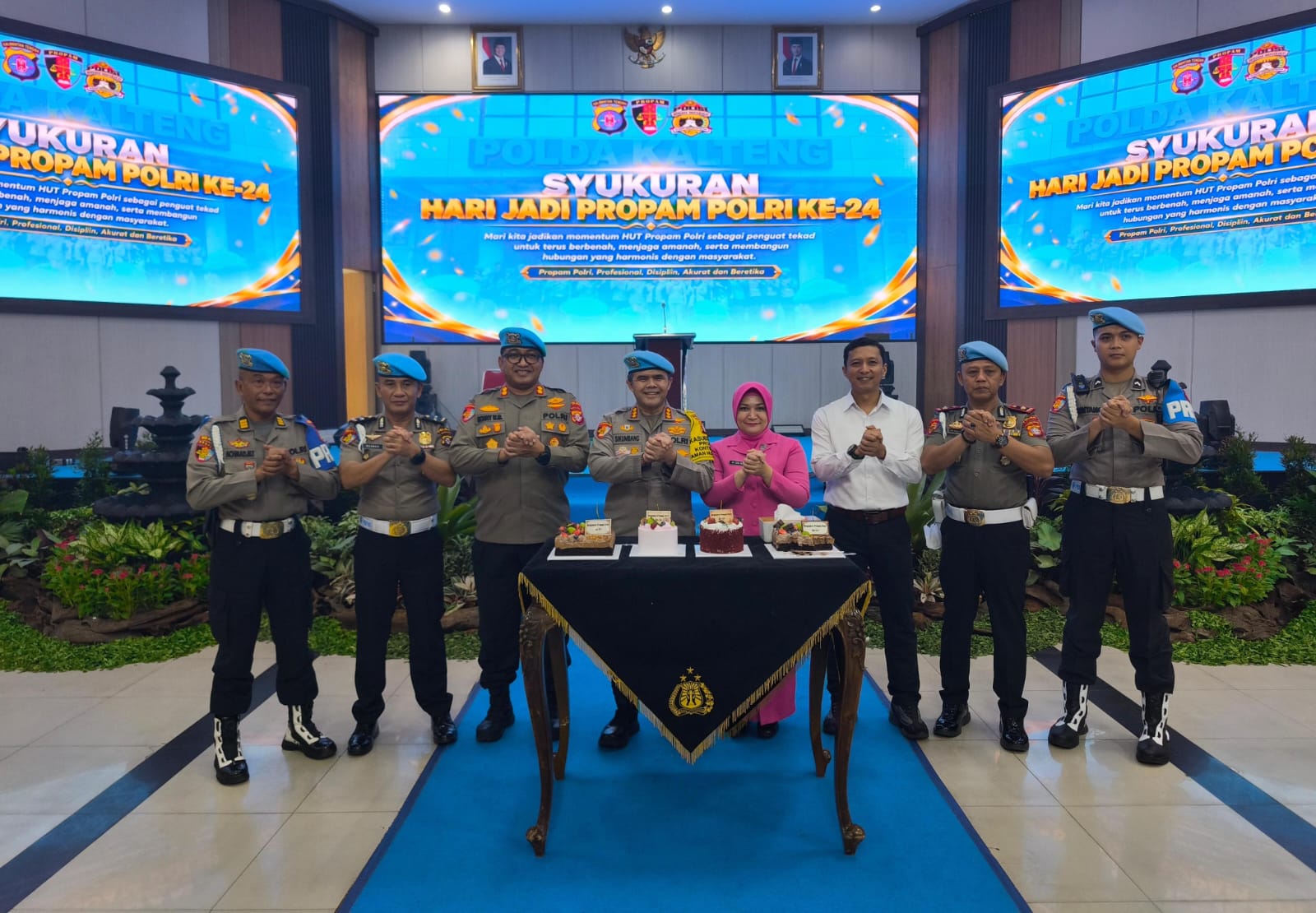 Penuh Rasa Syukur, Bidpropam Polda Kalteng Gelar Syukuran Peringatan Hari Jadi Propam Polri ke-24