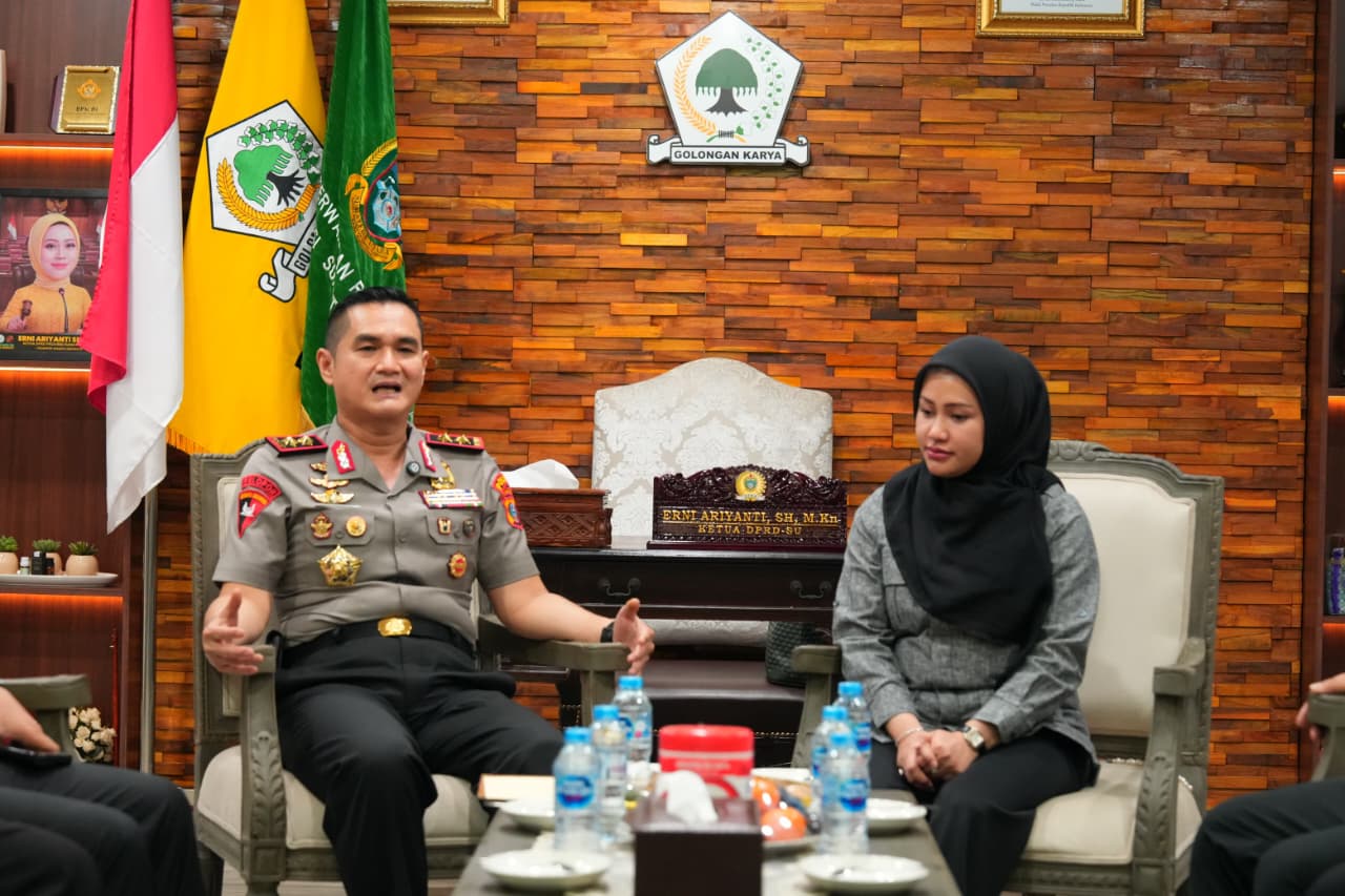 Kapolda Sumut Sonny Irawan Silaturahmi ke DPRD, Ajak Semua Elemen Perkuat Sinergi Jaga Kamtibmas   