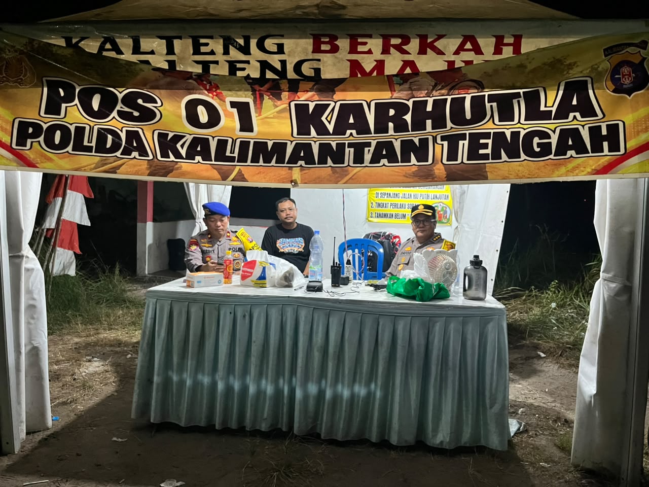 Cek Pos Pam Karhutla, Karoops Polda Kalteng Tekankan Kesiapsiagaan dan Kewaspadaan Personel Jaga