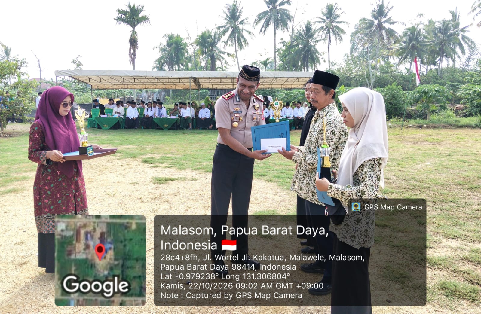 Kapolres Sorong Hadiri Upacara Peringatan Hari Santri Nasional 2026 di Ponpes Ma’Roudlotul Khuffadz