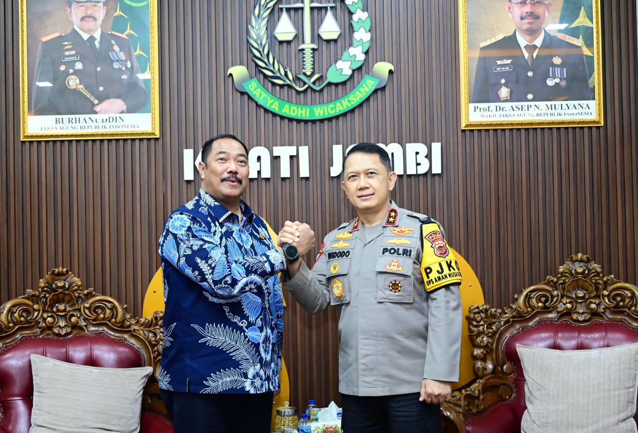 Kapolda Jambi Kunjungi Kejati, Perkuat Sinergitas Penegakan Hukum Antarinstansi