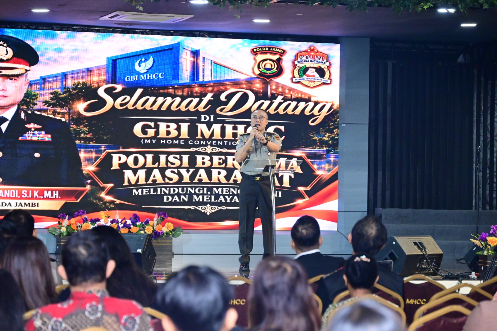 Minggu Kasih di GBI MHCC Jambi, Polda Jambi Perkuat Silaturahmi dan Pesan Kamtibmas