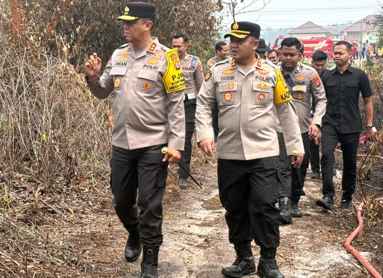 Percepat Penanganan Karhutla di Katingan, Kapolda Kalteng Siapkan Langkah Solutif dan Motivasi Relawan
