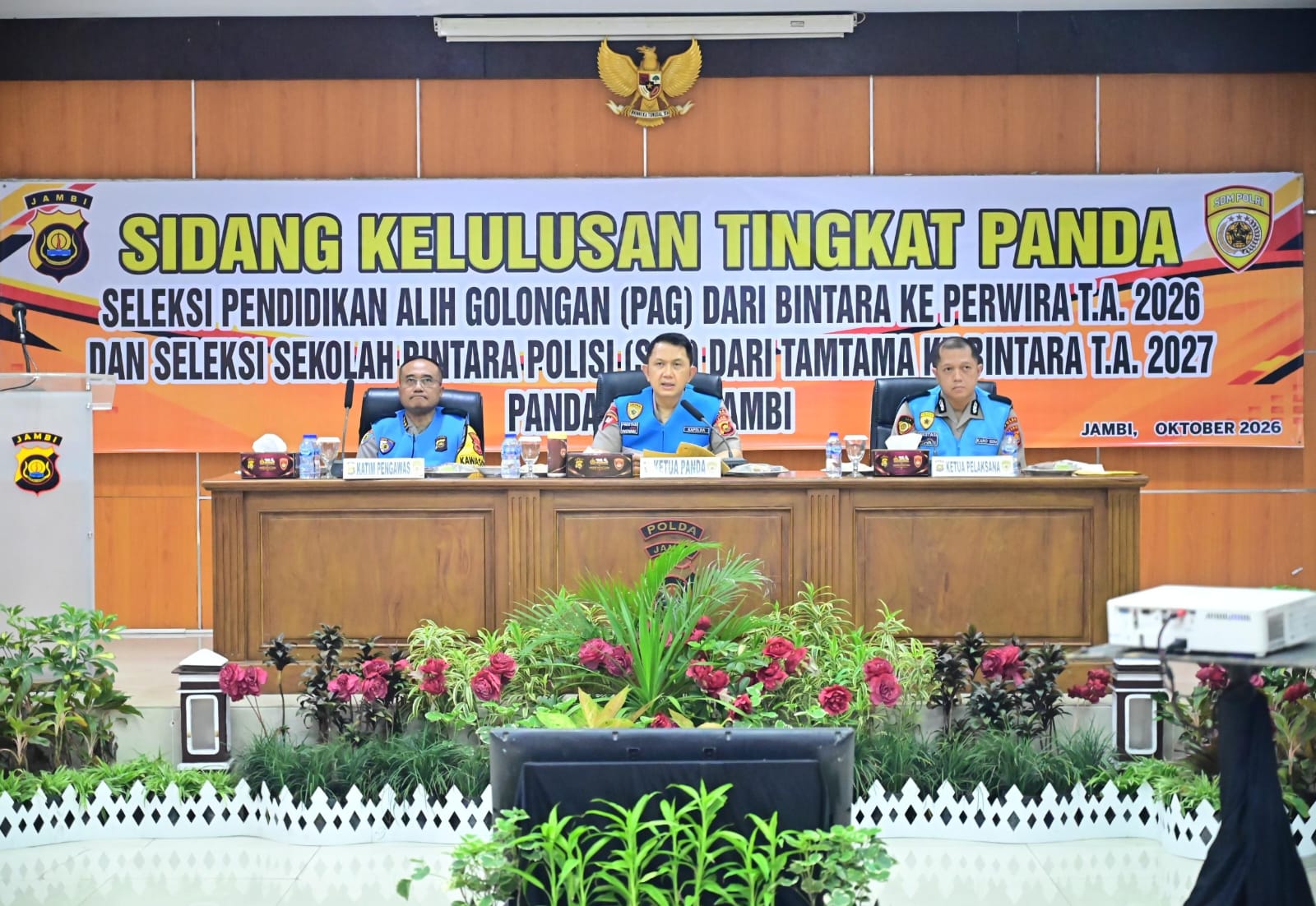 Kapolda Jambi Pimpin Sidang Kelulusan PAG 2026 dan SBP 2027, Tekankan Seleksi yang Profesional dan Berintegritas