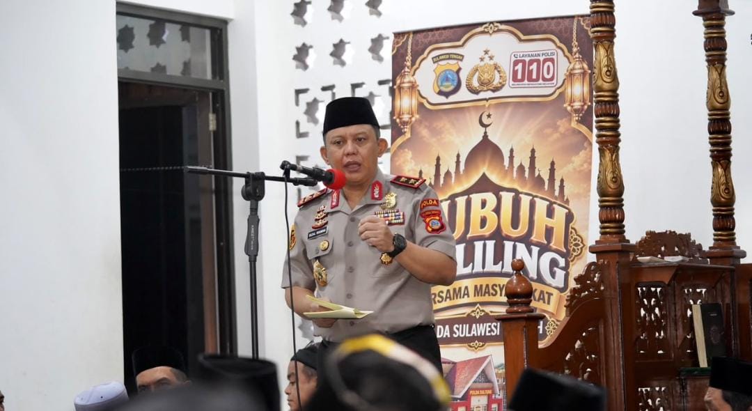 Kapolda Sulteng Serap Aspirasi Warga, Ajak Jaga Persatuan Lewat Subuh Keliling di Kota Palu